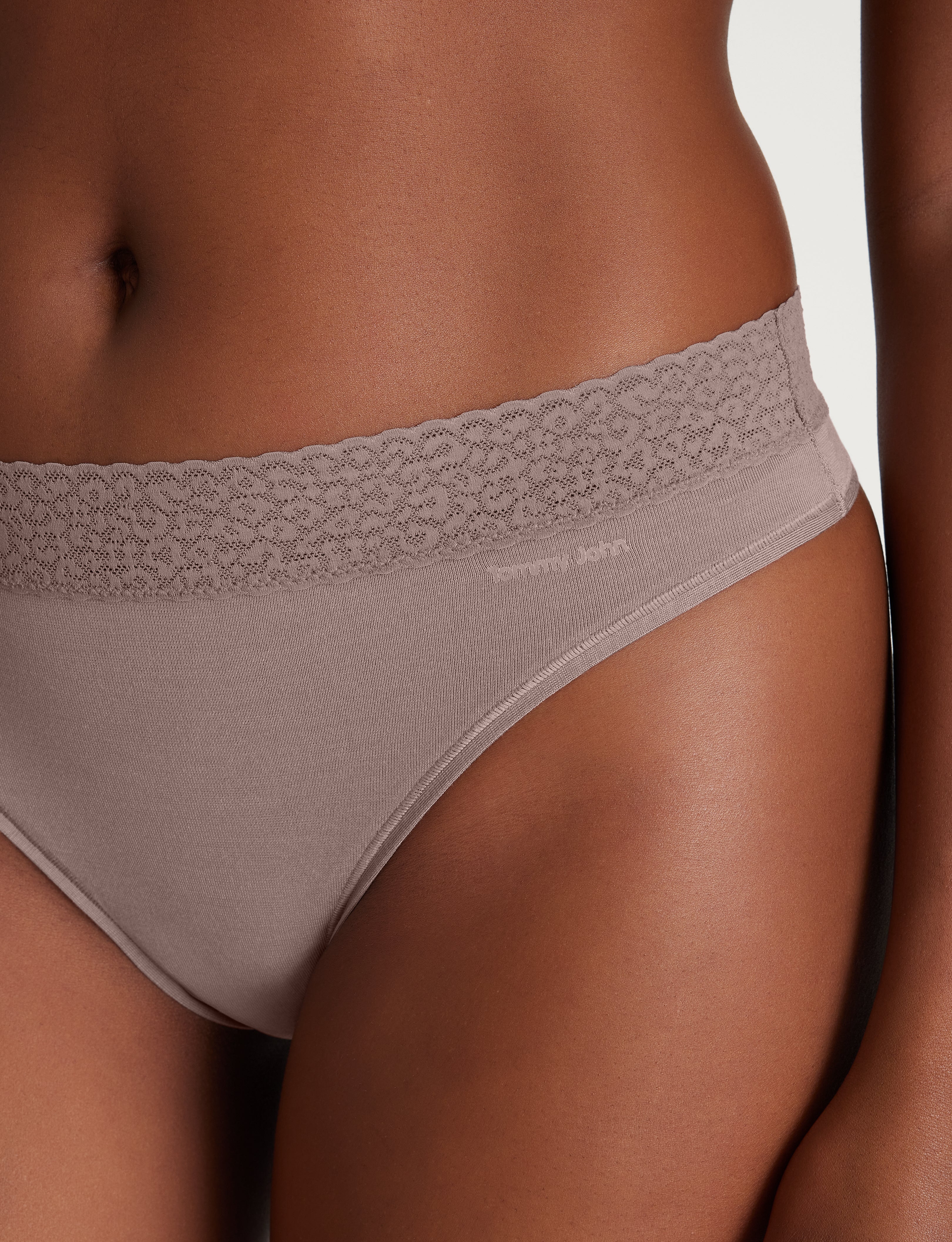 Women's Second Skin Thong, Lace Waist - Image 35