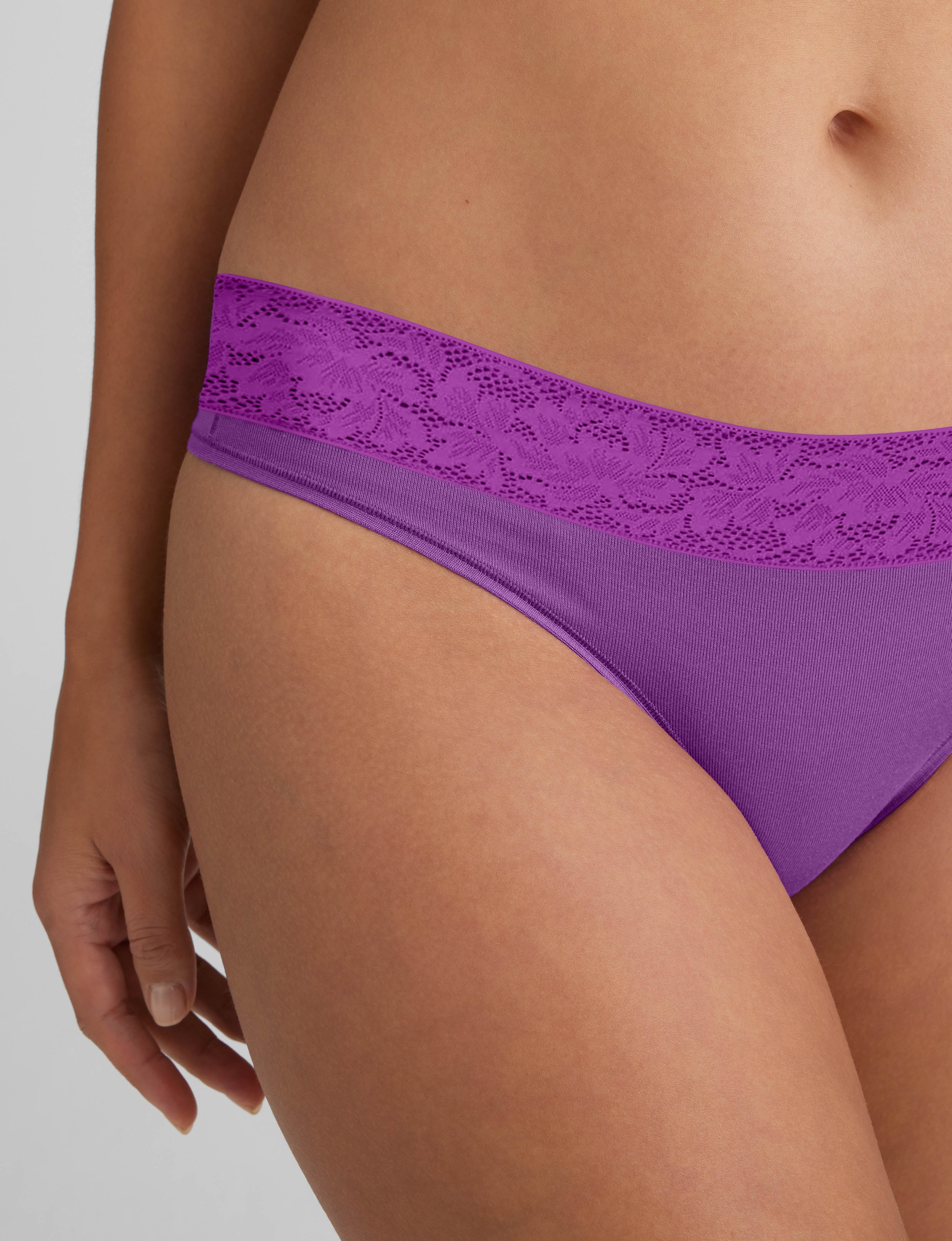 Women's Second Skin Thong, Lace Waist - Image 41