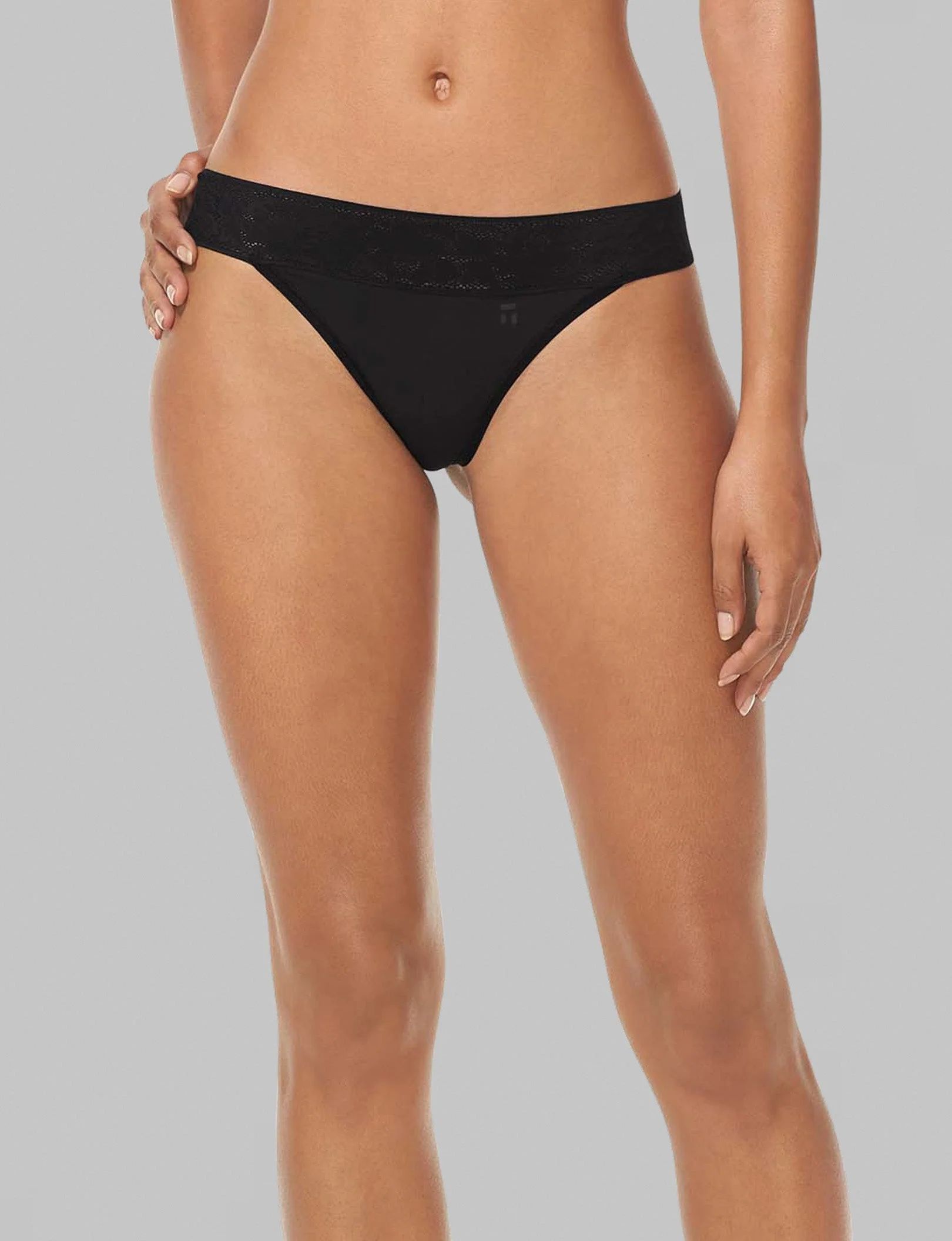 Women's Second Skin Thong, Lace Waist - Image 48