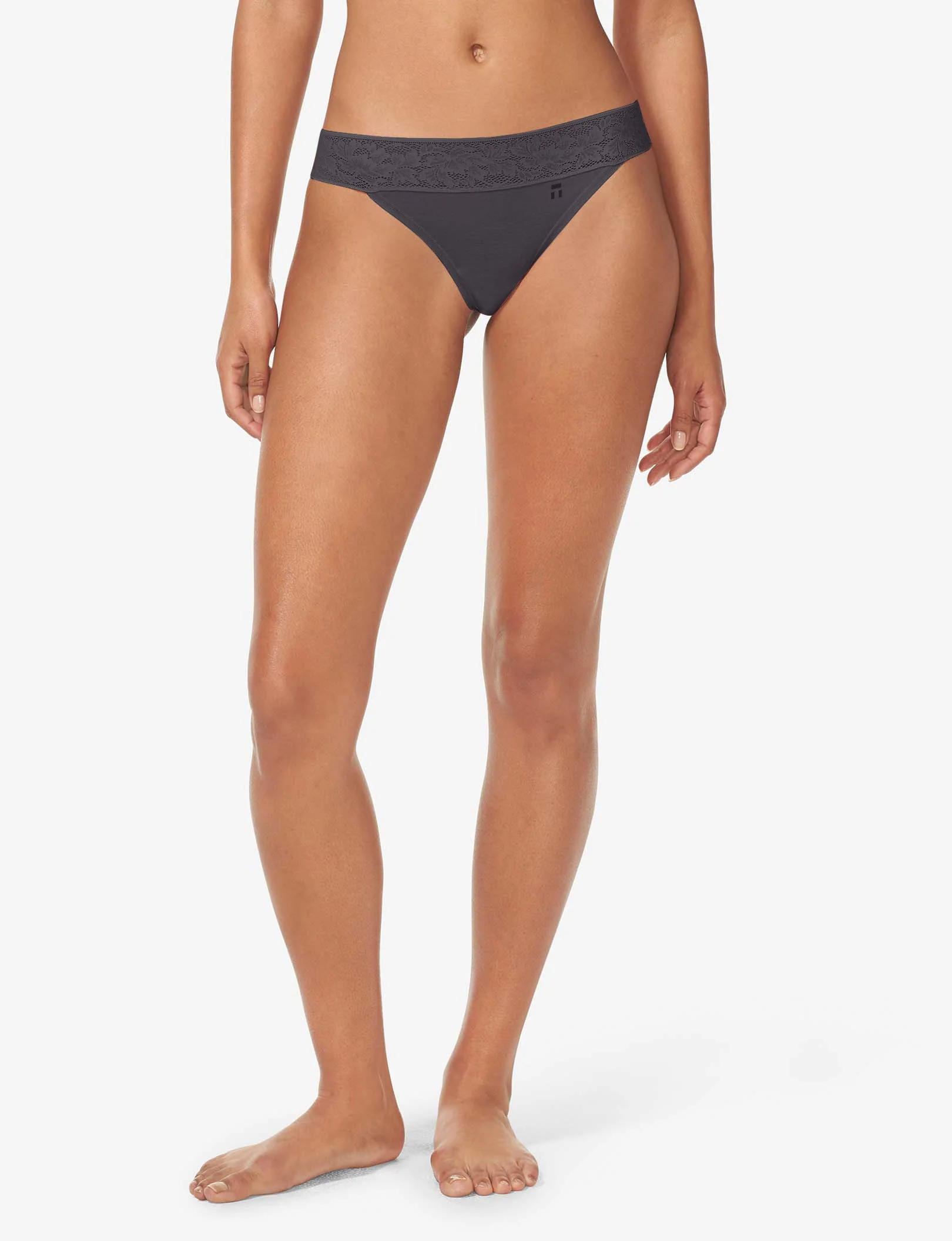 Women's Second Skin Thong, Lace Waist - Image 56