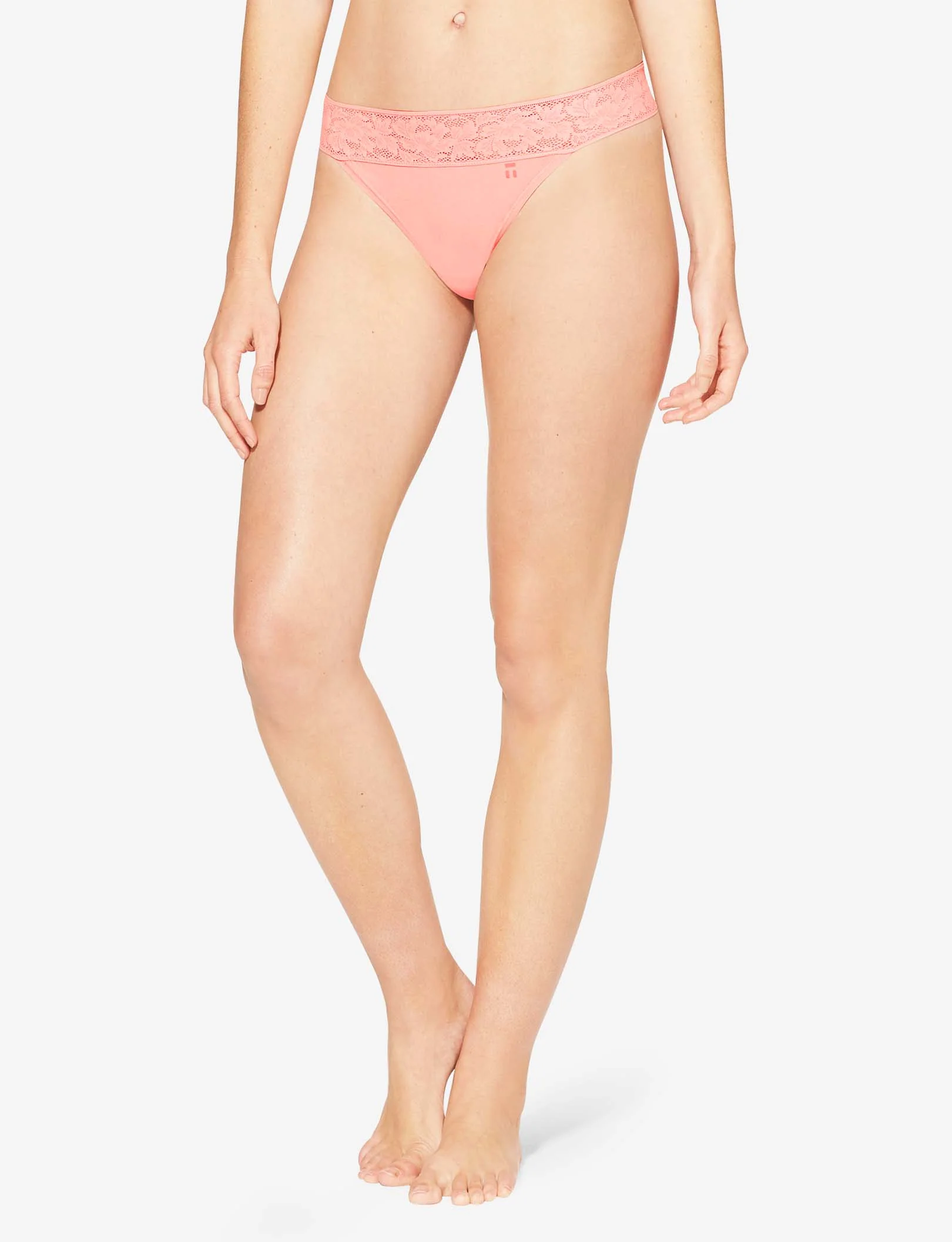 Women's Second Skin Thong, Lace Waist - Image 57