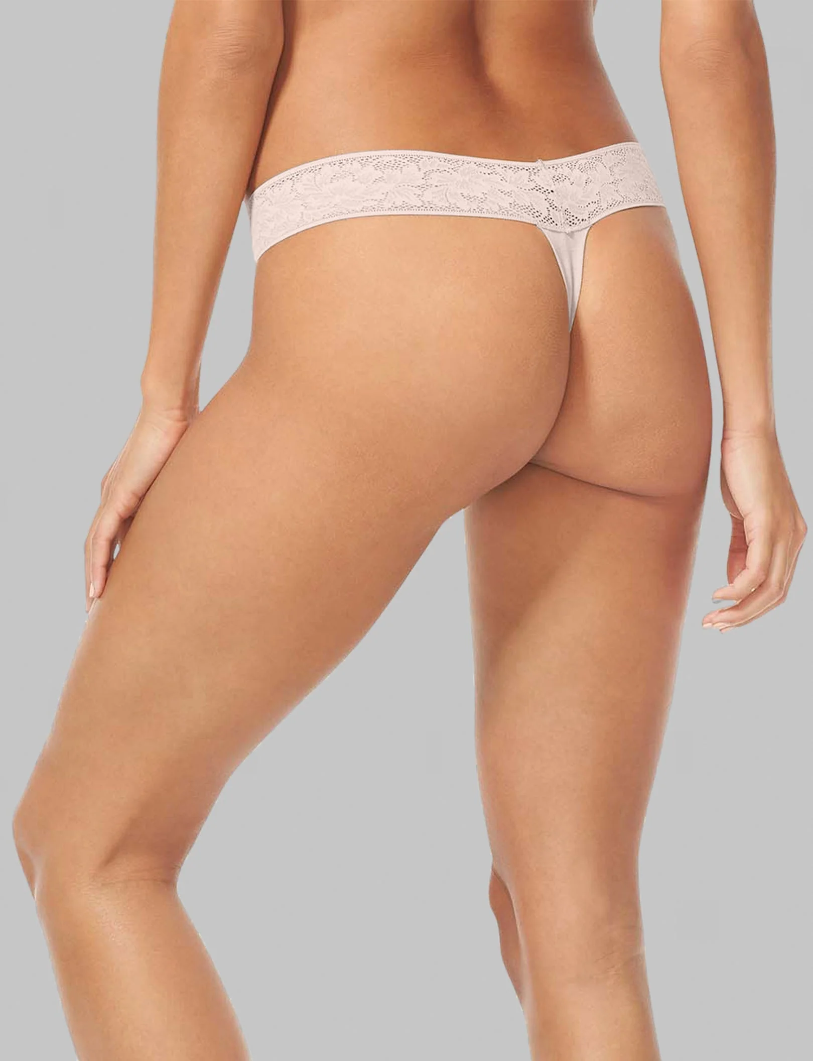 Women's Second Skin Thong, Lace Waist - Image 65