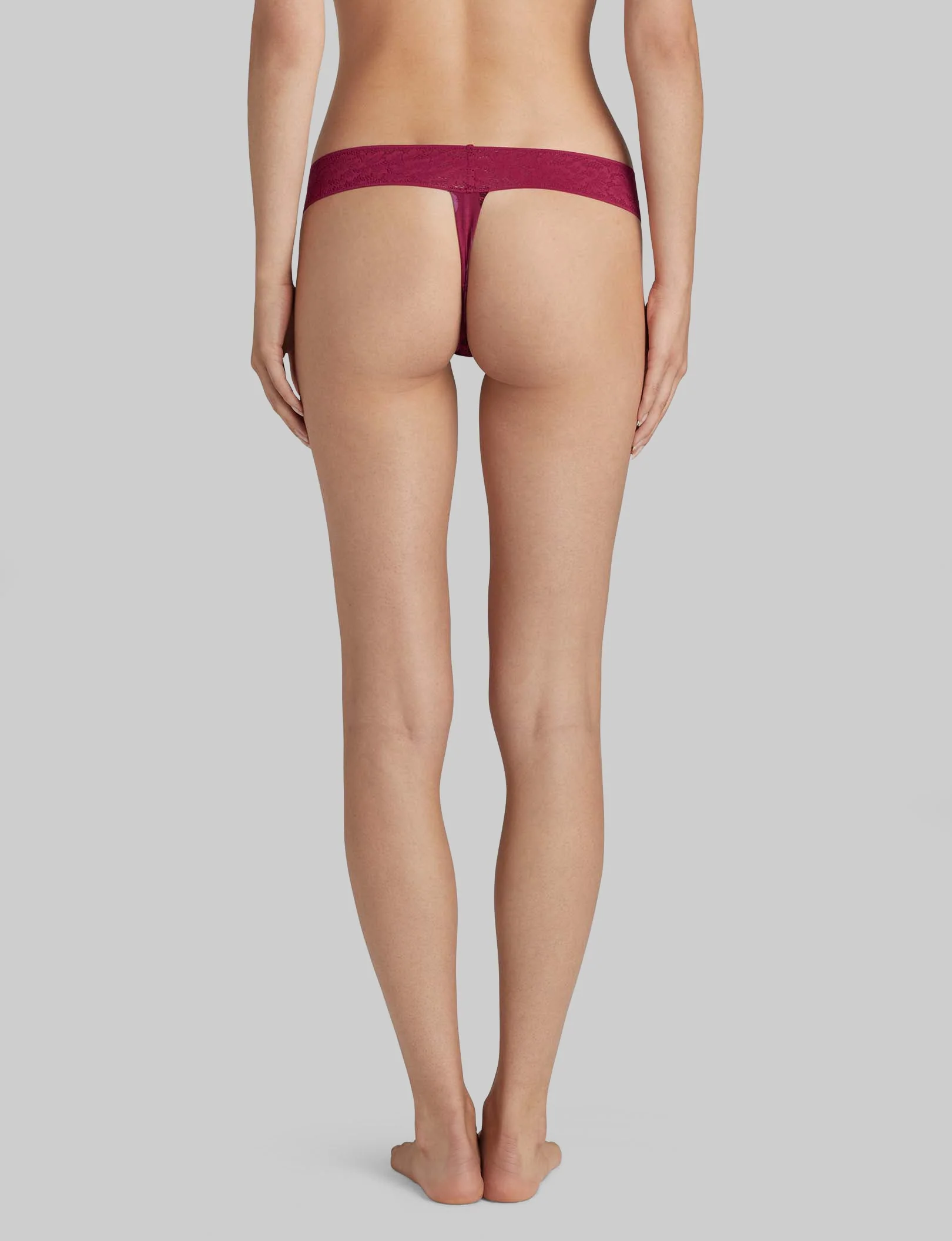 Women's Second Skin Thong, Lace Waist - Image 70