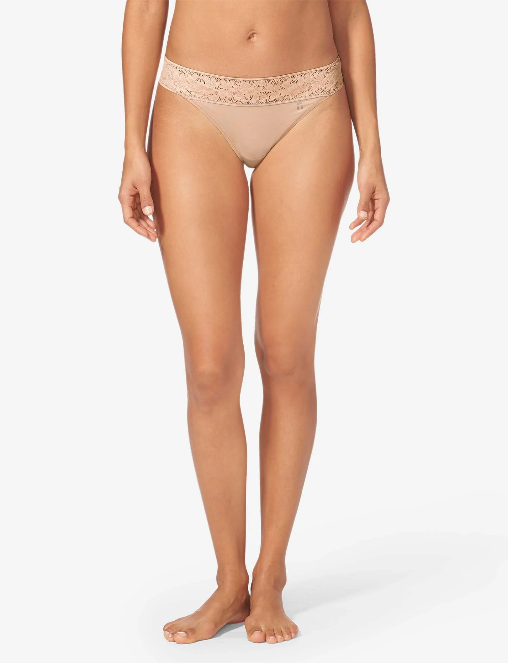 Women's Second Skin Thong, Lace Waist - Image 84