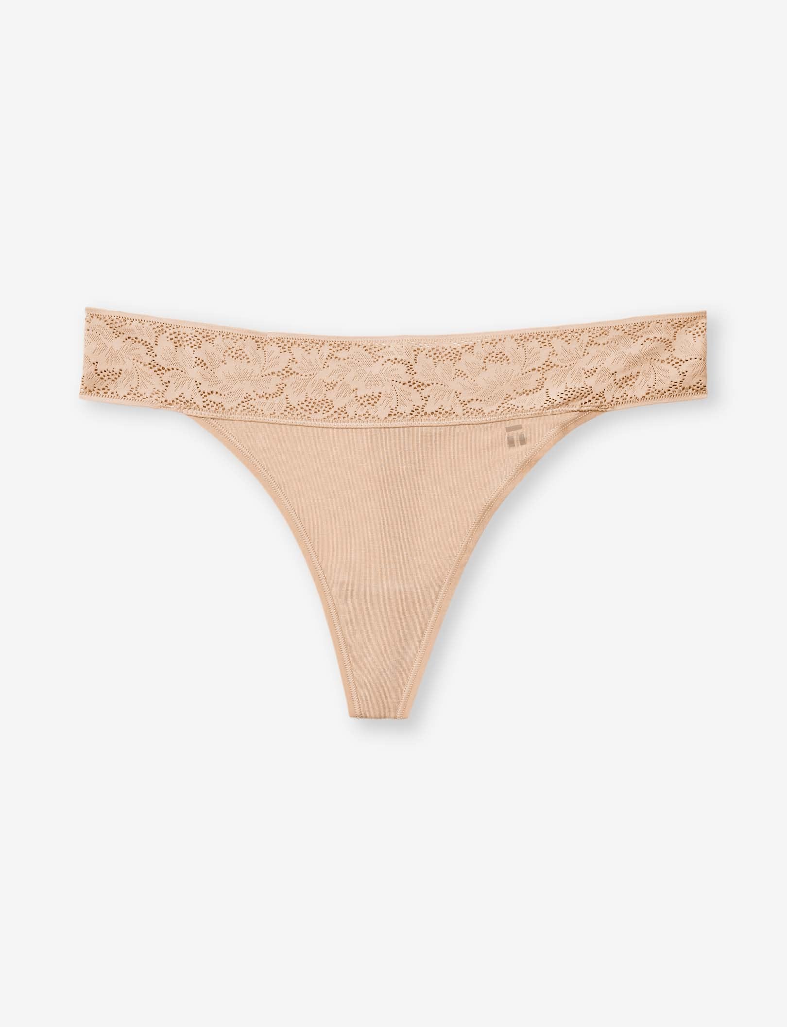 Women's Second Skin Thong, Lace Waist - Image 85
