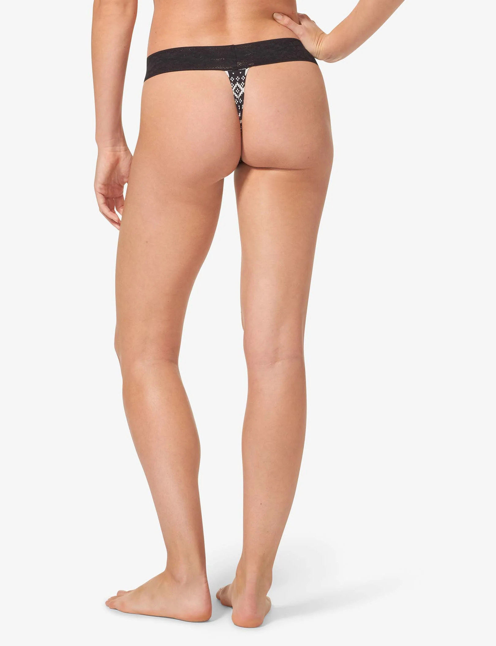 Women's Second Skin Thong, Lace Waist - Image 94
