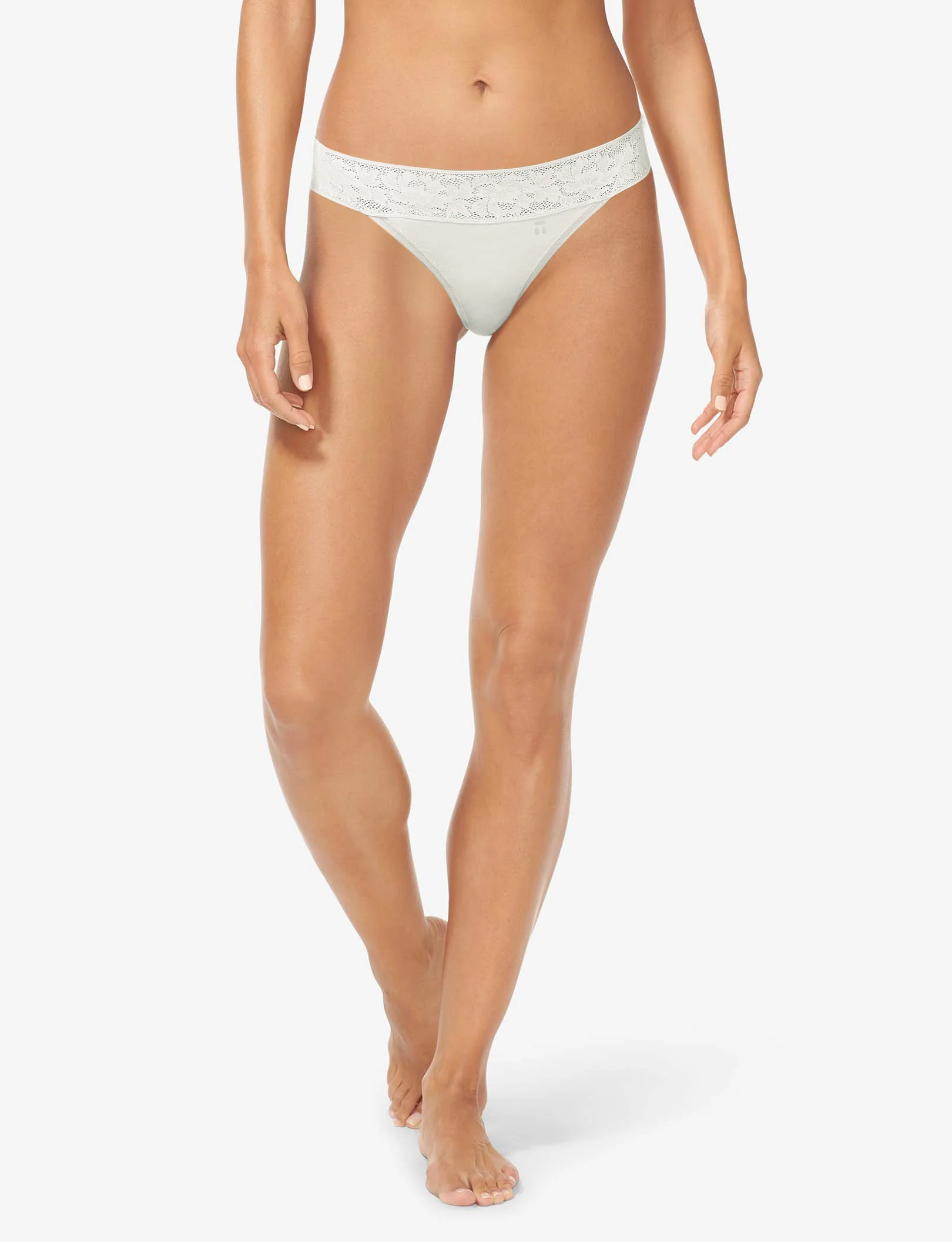 Women's Second Skin Thong, Lace Waist - Image 96