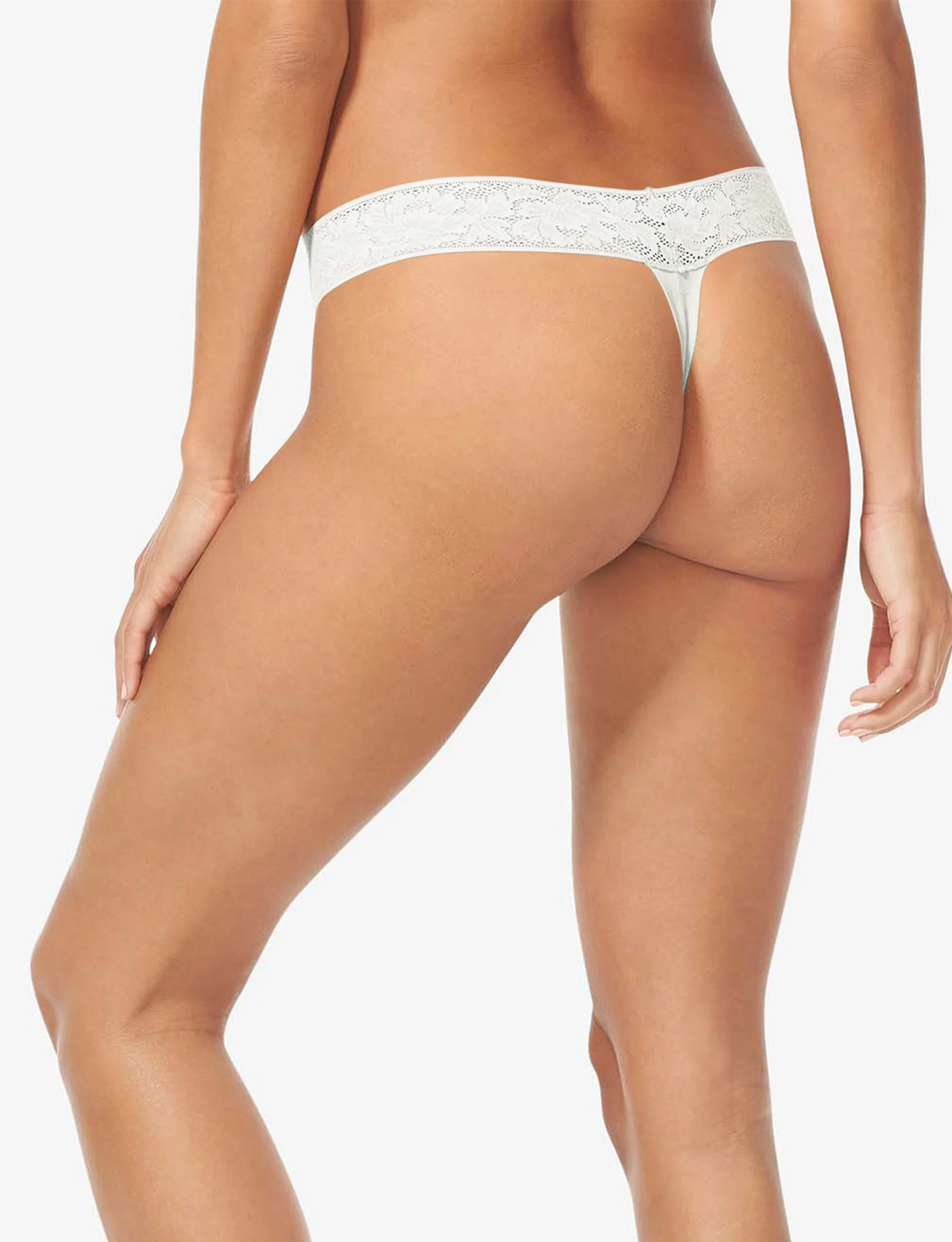 Women's Second Skin Thong, Lace Waist - Image 98