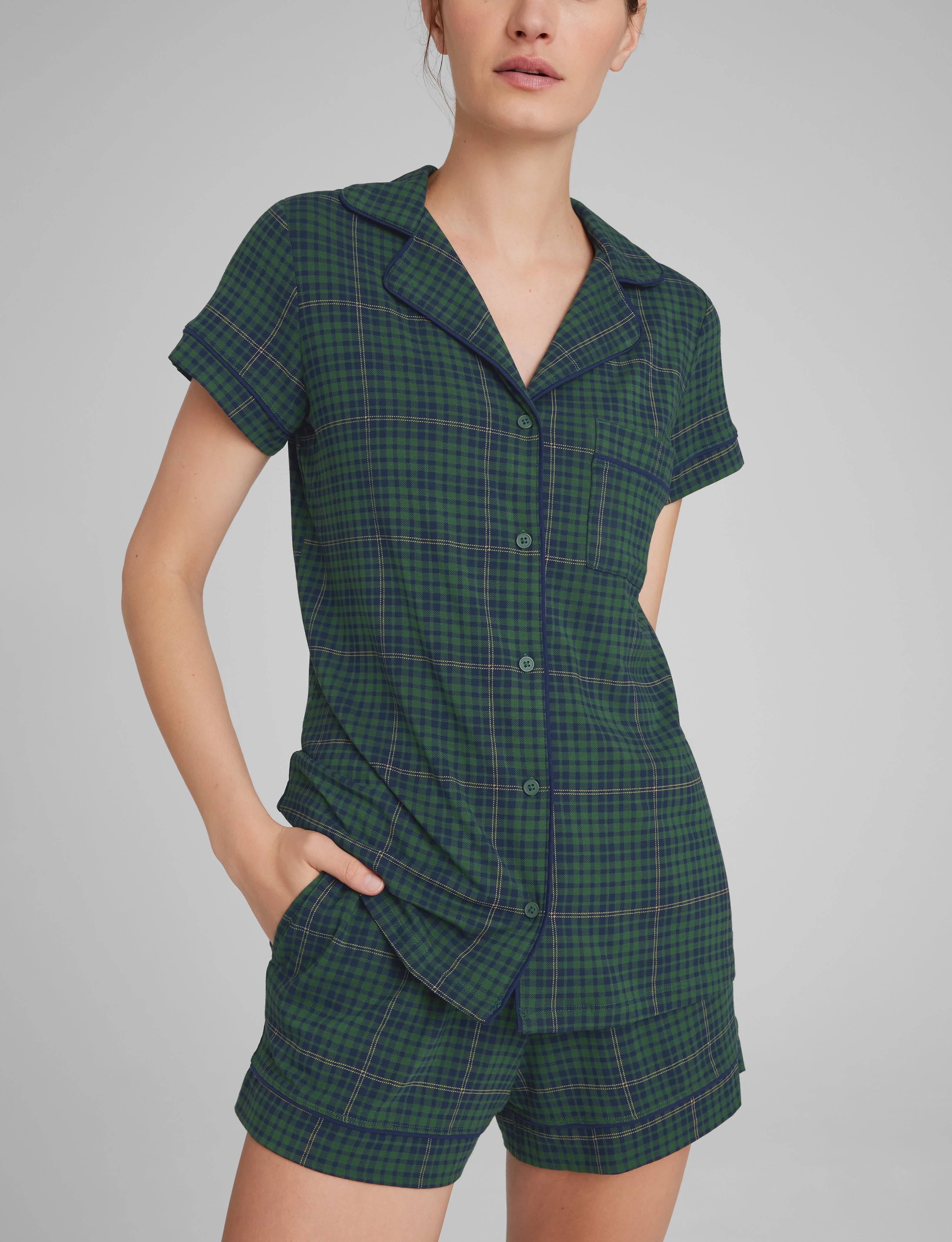 Women's Downtime Pajama Top & Short Set - Image 71