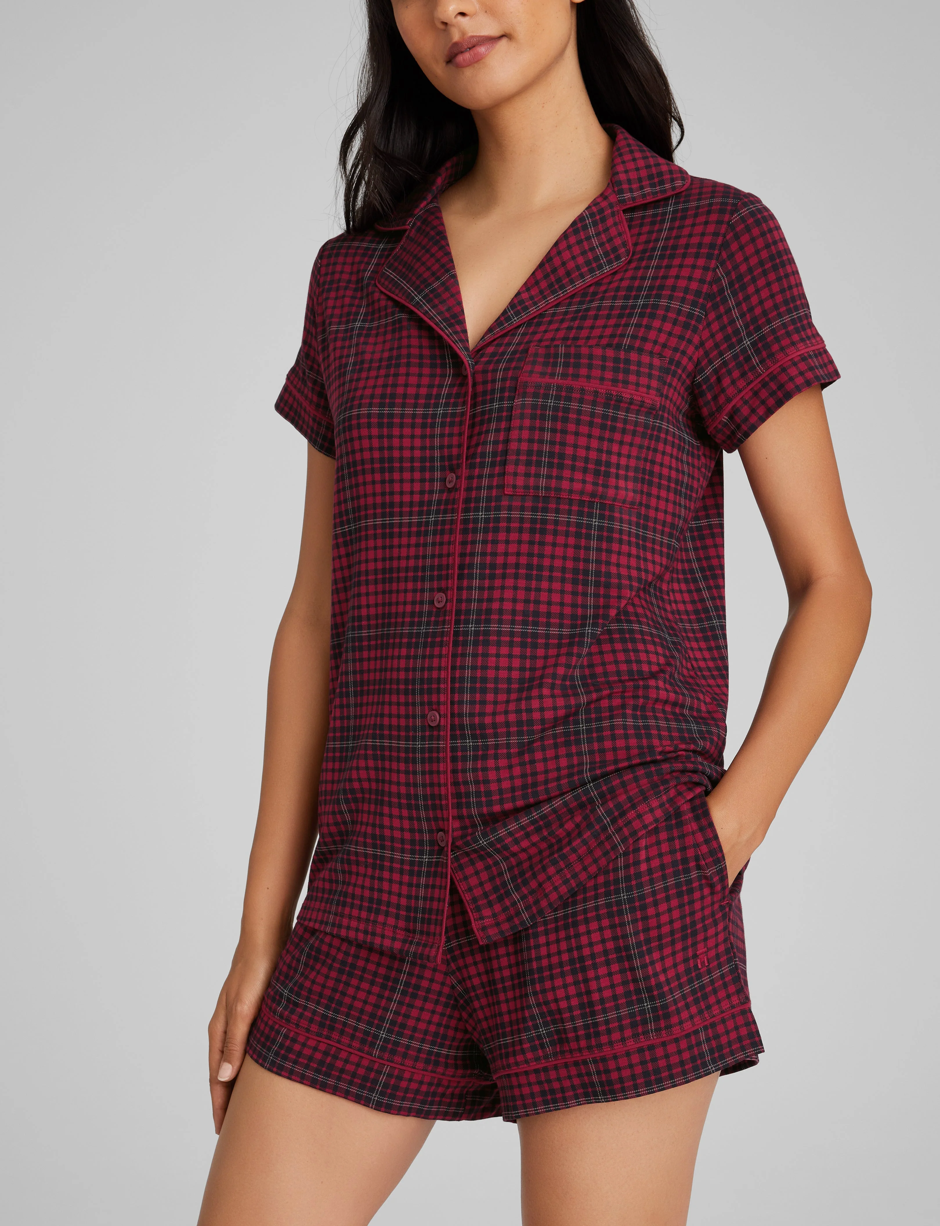 Women's Downtime Pajama Top & Short Set - Image 75