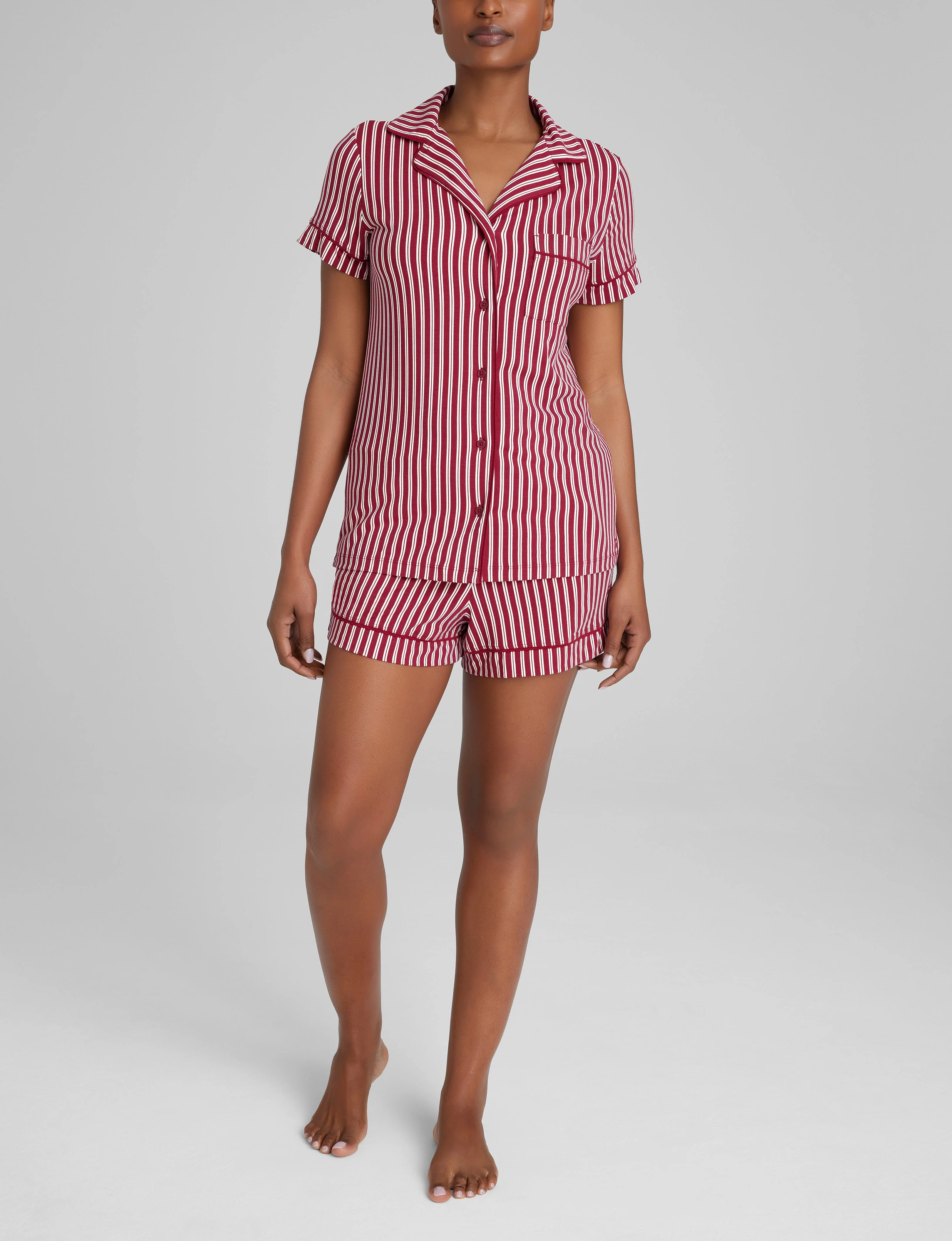 Women's Downtime Pajama Top & Short Set - Image 79