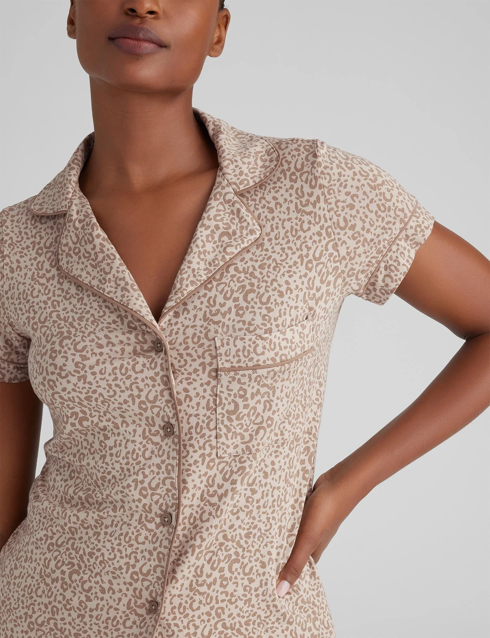 Women's Downtime Pajama Top & Short Set - Image 89