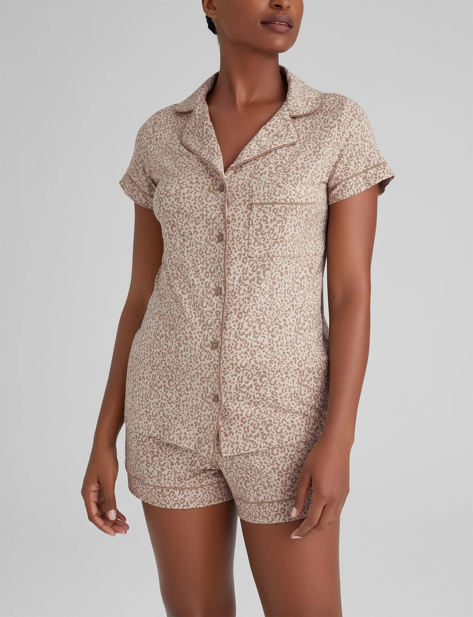 Women's Downtime Pajama Top & Short Set - Image 90